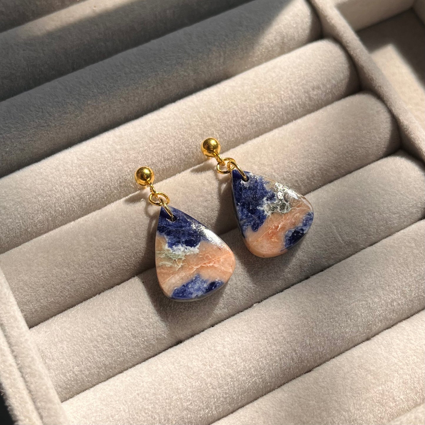 Sunset Sodalite Earrings