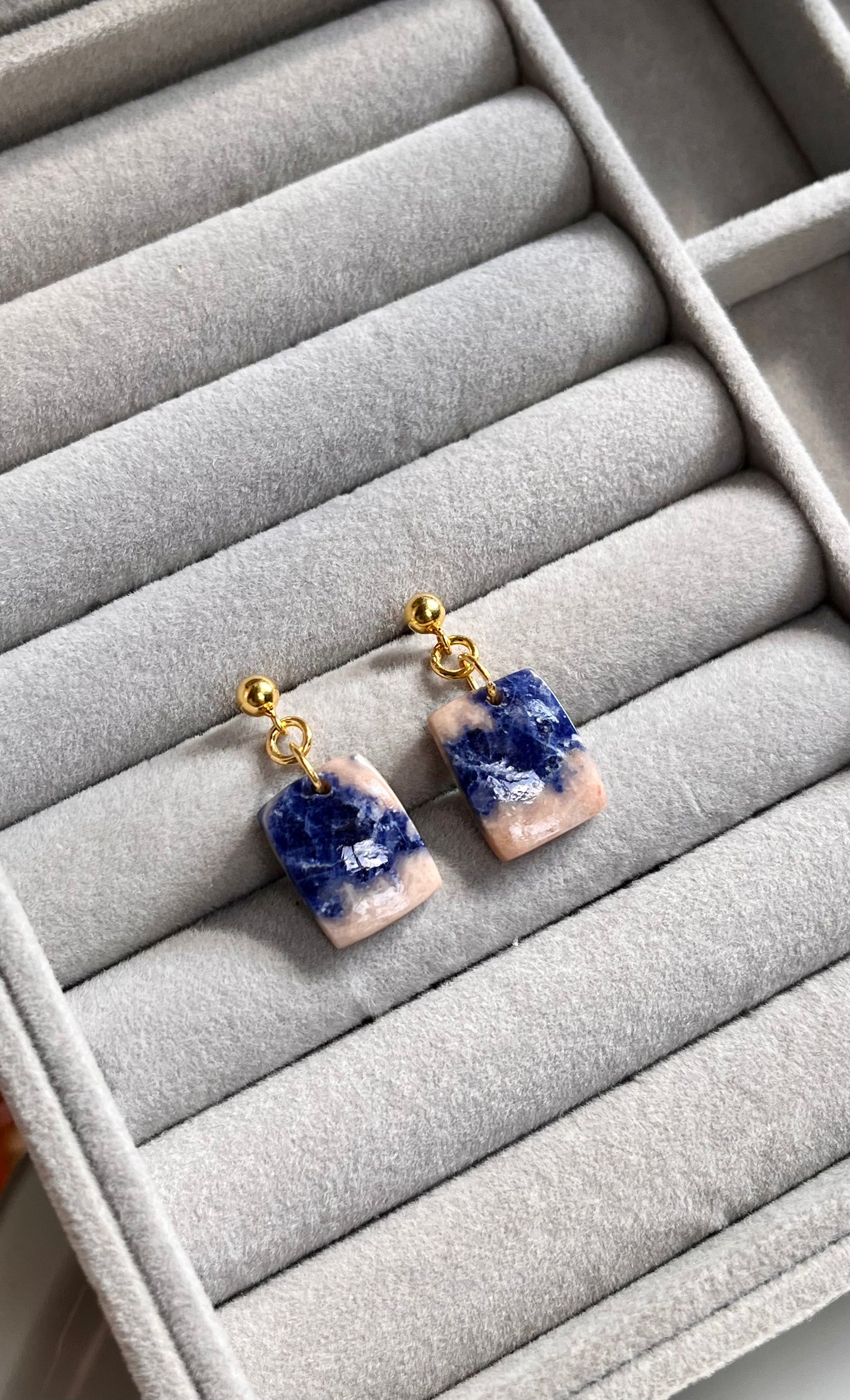 Sunset Sodalite Earrings