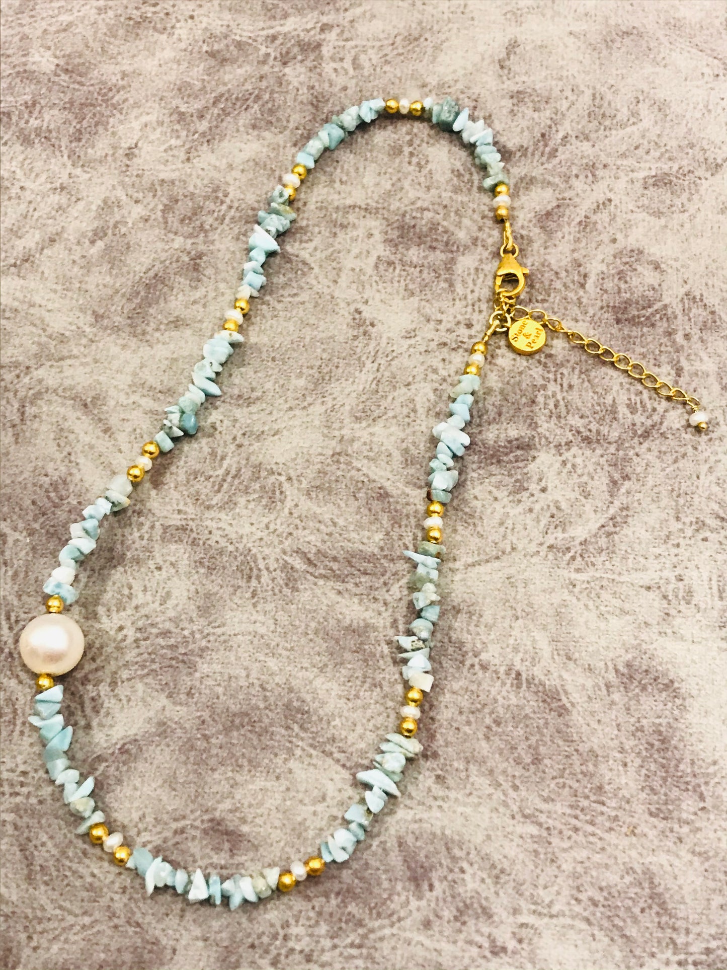 Larimar Beaded Necklace
