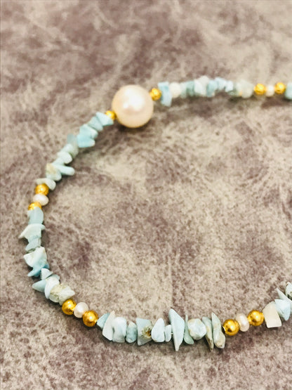 Larimar Beaded Necklace