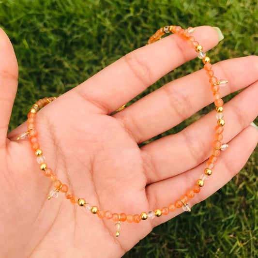 Carnelian Beaded Necklace