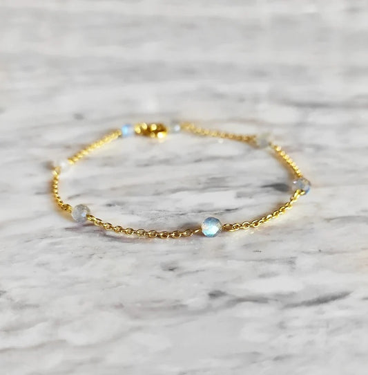 Labradorite Chain Bracelet