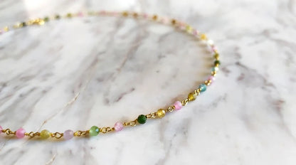 Watermelon Tourmaline Necklace