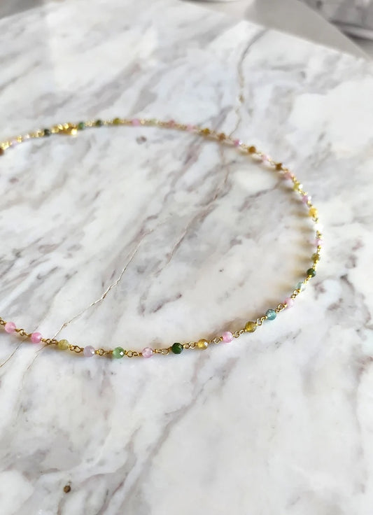 Watermelon Tourmaline Necklace