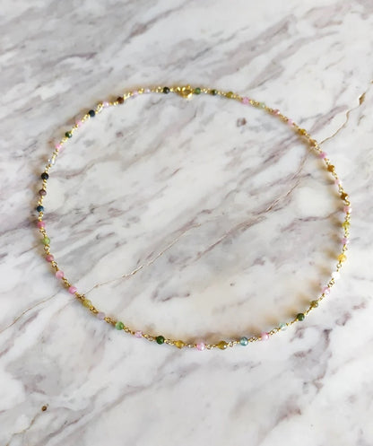 Watermelon Tourmaline Necklace