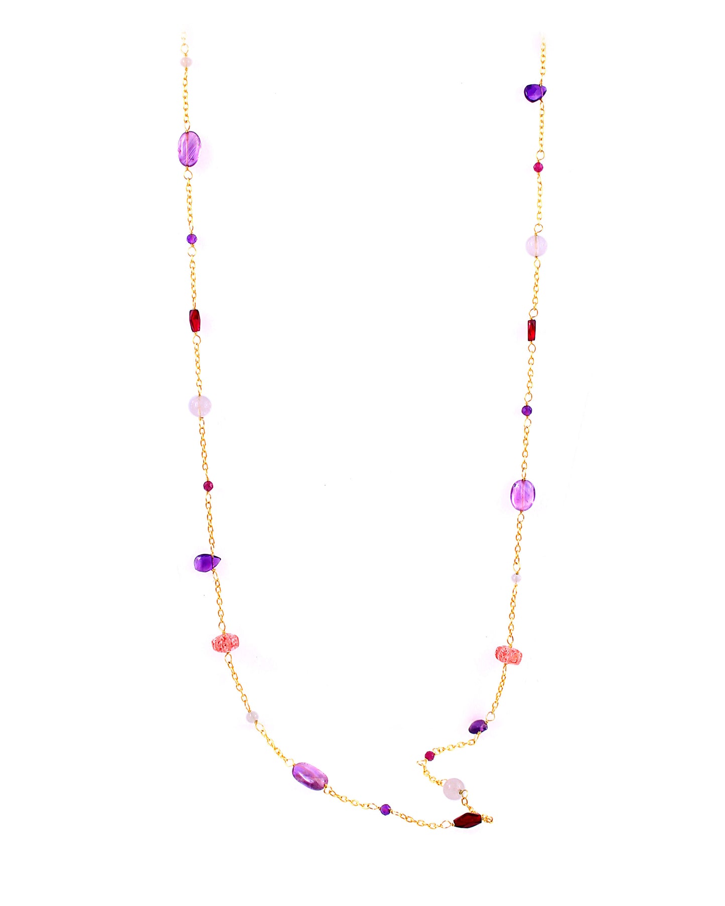 Iris Floating Long Necklace