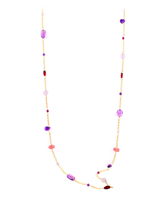 Iris Floating Long Necklace