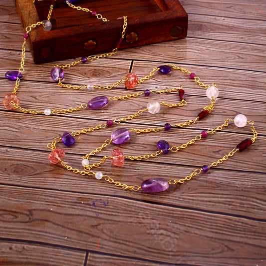 Iris Floating Long Necklace