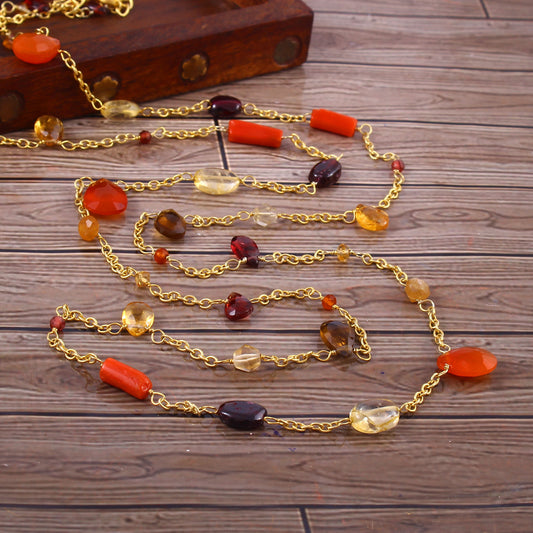 Ginger Floating Long Necklace