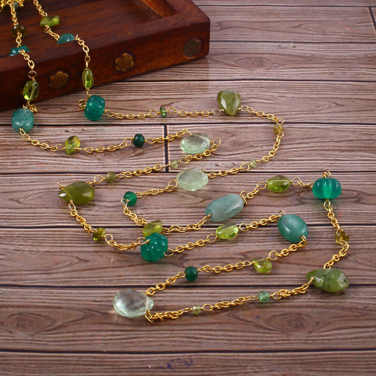 Tree Floating Long Necklace