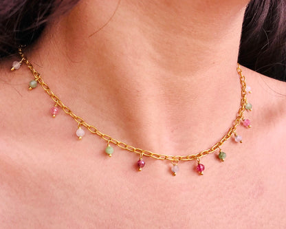 Dainty Tourmaline Necklace