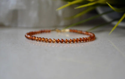 Carnelian Beaded Bracelet