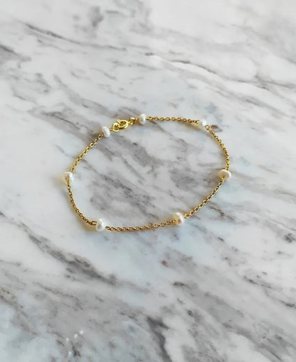 Fresh Water Pearl Chain Bracelet