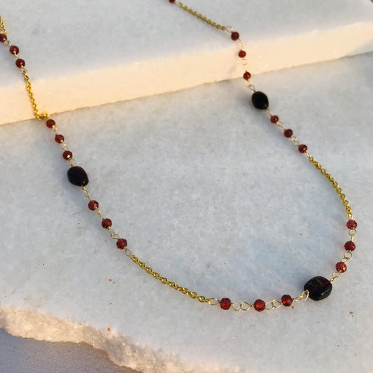 Lady In Red Necklace