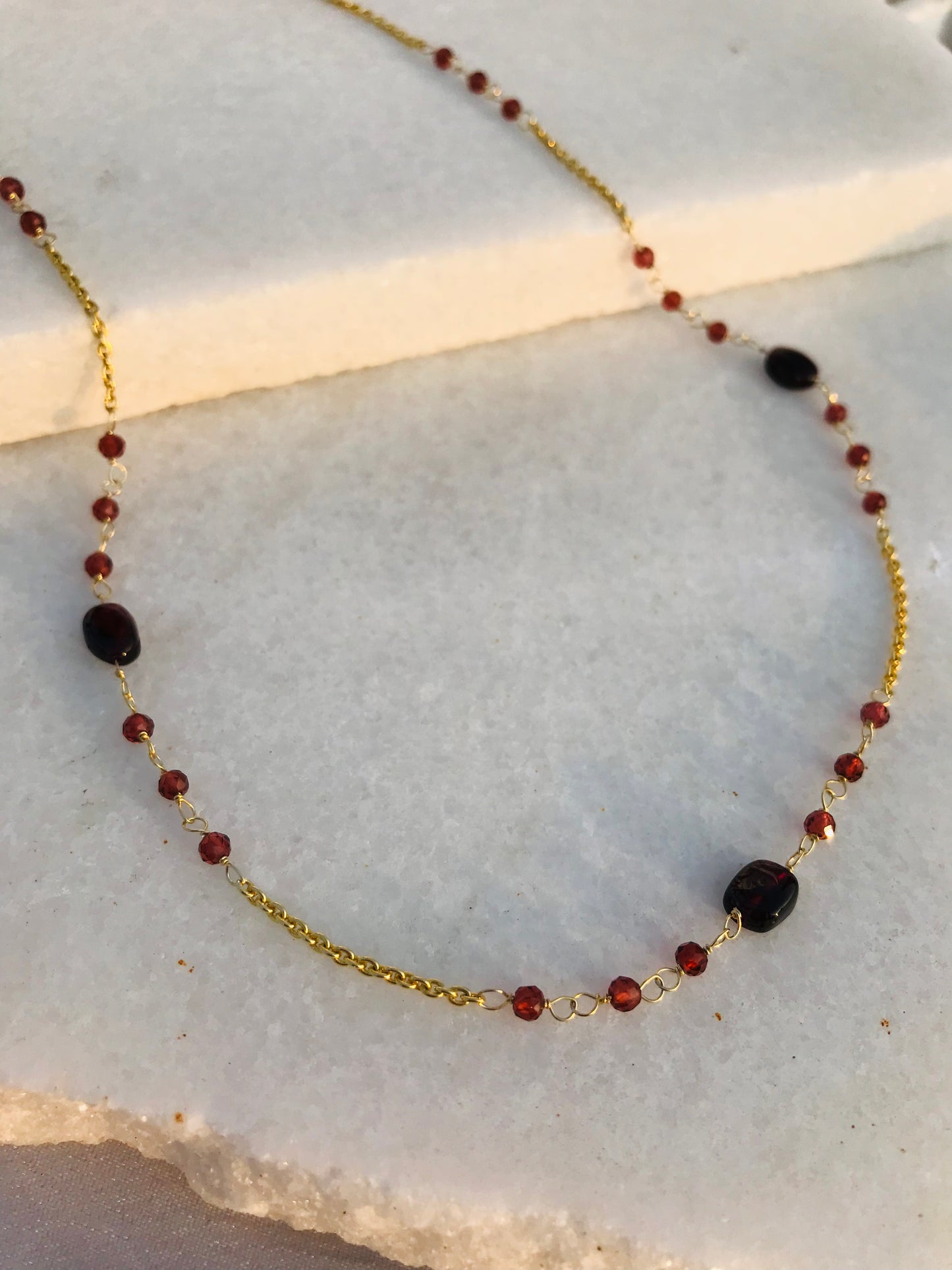 Lady In Red Necklace