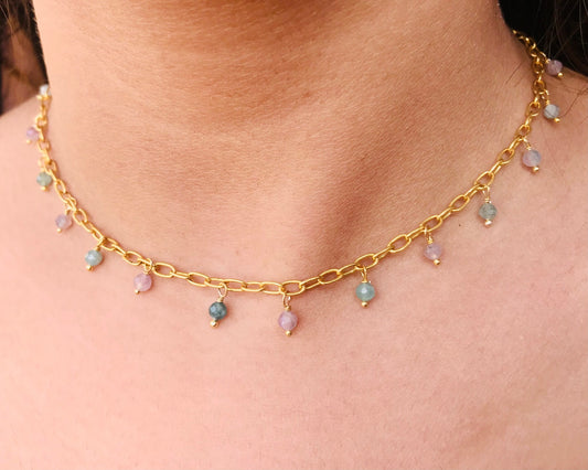 Dainty Tourmaline Necklace