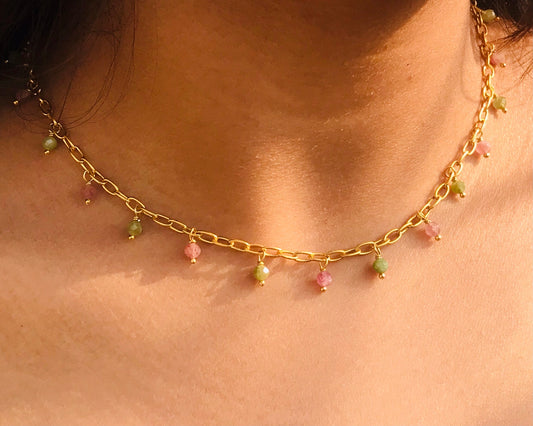 Dainty Tourmaline Necklace