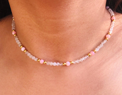 Moonstone Beaded Necklace