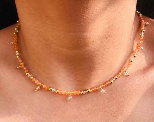 Carnelian Beaded Necklace