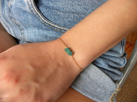Raw Amazonite Bracelet