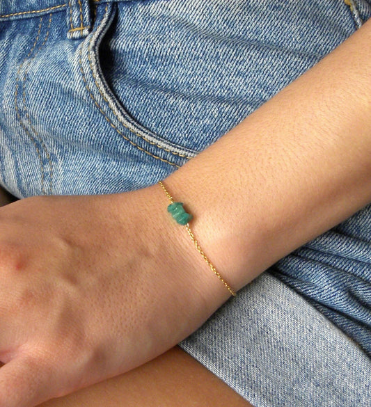 Raw Amazonite Bracelet