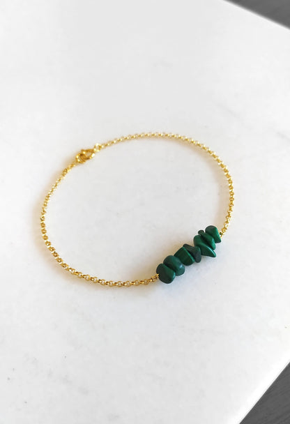 Raw Malachite Bracelet
