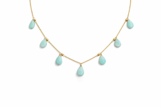 Amazonite Necklace - 925 Sterling Silver Jewelry