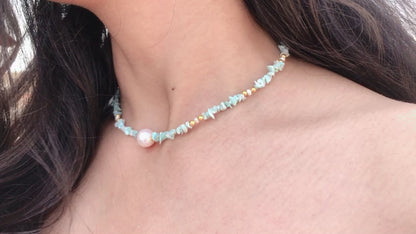Larimar Beaded Necklace