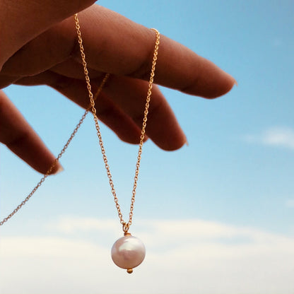 Mini Pearl Pendant Necklace