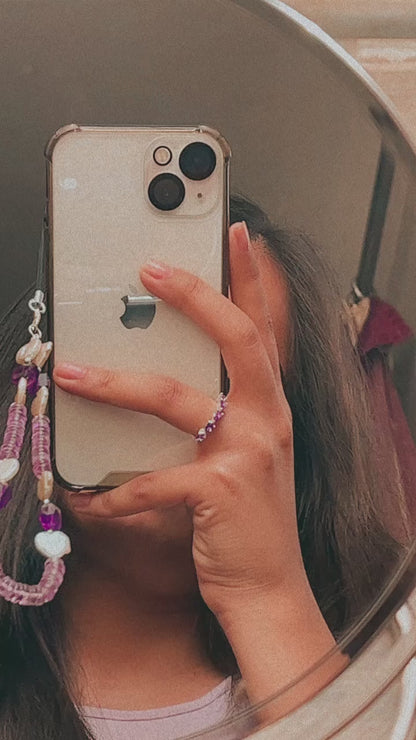 Amethyst Phone/Bag Charm/Wristlet